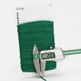 KINGLAKE Green Twine String 2mm Green Jute Twine,Green String Twine for Crafts Wrapping,164 Feet Garden Twine String for Climbing Plants Tomato Holiday Floristry