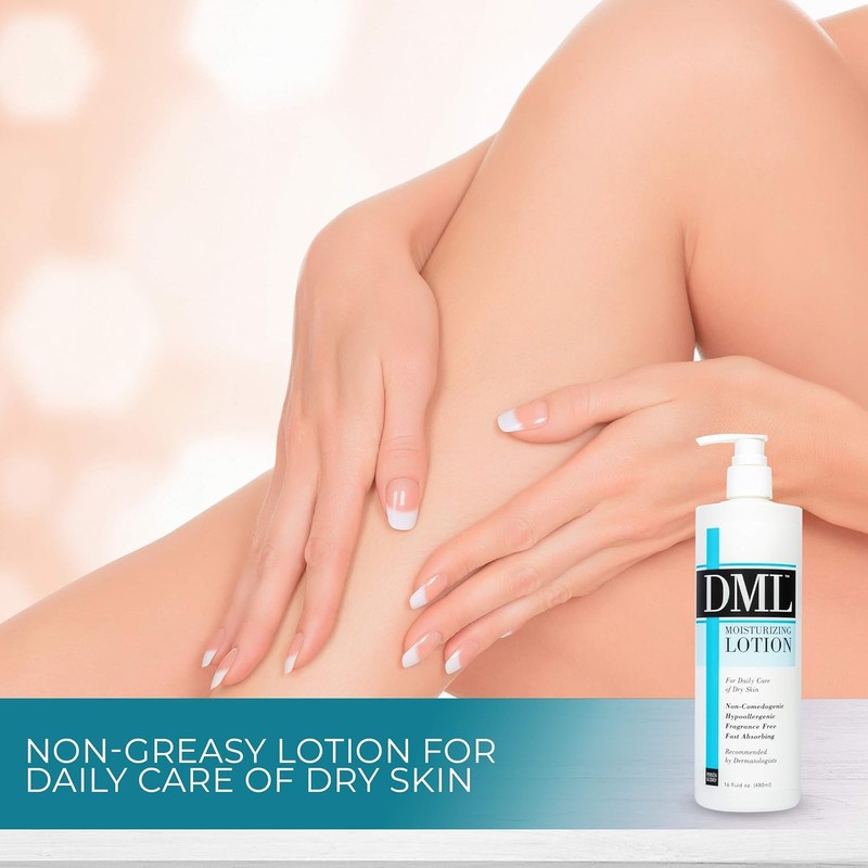 Dml Moisturizing Lotion for Dry Skin, Fragrance Free - 16