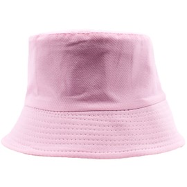 Cherry-on-Top Bucket Hat Plain Pink Cotton Hat Bucket Hats Men
