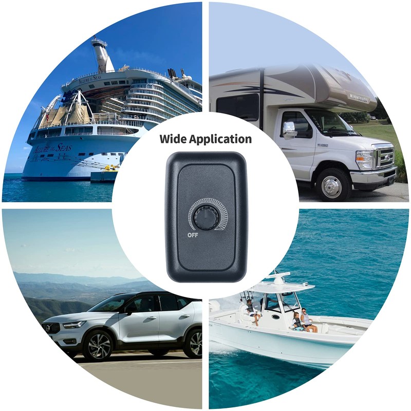 12V Dimmer Switch, Briidea RV 12V 5A 60W Dimmer Switch