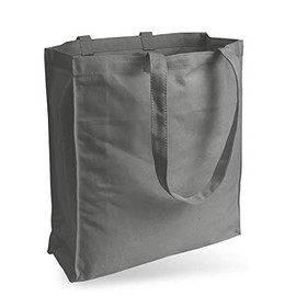 Cottonbagjoe Jute Bag Canvas Bag Made of Jeans-Like Fabric (Very Robust and Resistant), Unprinted with Side and Bottom Fold and Two Long Handles, 38x42x10 cm
