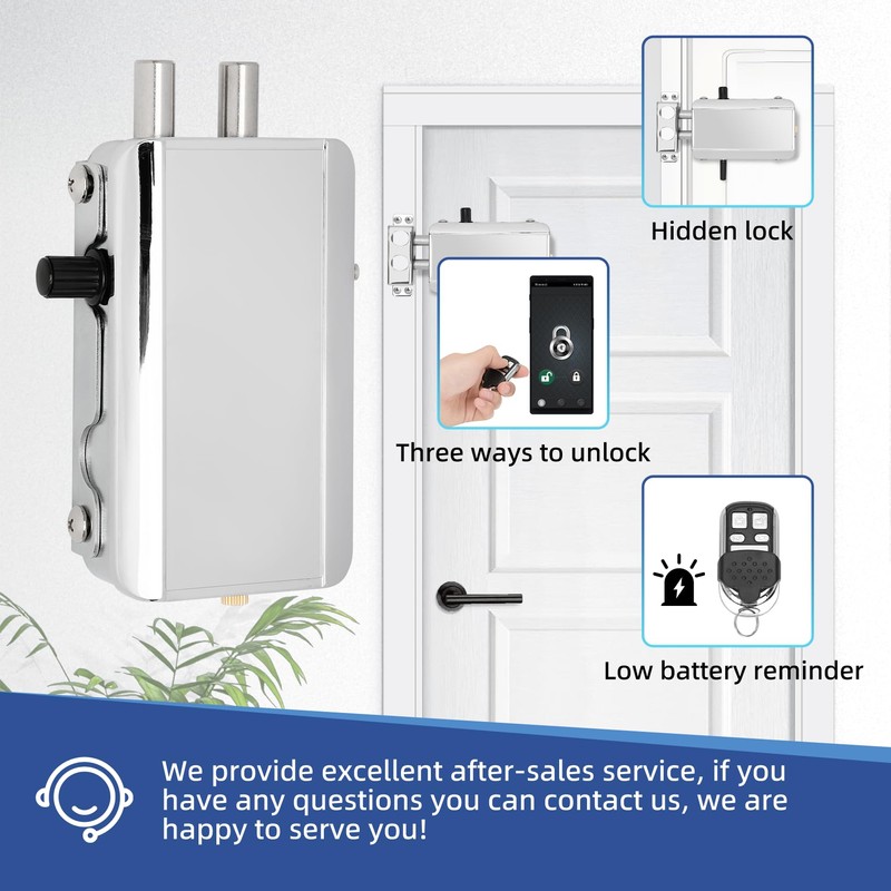 Electronic Deadbolt Door Lock, Remote Control Locks, RV Lock Keyless,
