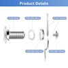 Thumb Operated Offset Cam Lock, 1-1/8” Cylinder Fits on 7/8”