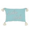 SARO LIFESTYLE Lake Side Serenity Throw Pillow Cover