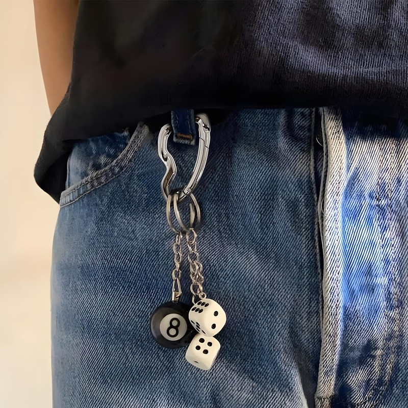 2pcs Cute Carabiner Keychain Cool Y2K Keychains, Key Ring Keychain