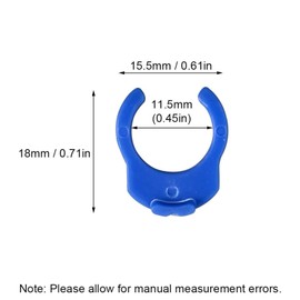50 Stück blaue Kunststoff-Verriegelungsklemmen, Umkehrosmose-Wasserfilter-Armaturen, Schlauchklemmen, Ersatz für Wasserleitung, Gasleitung