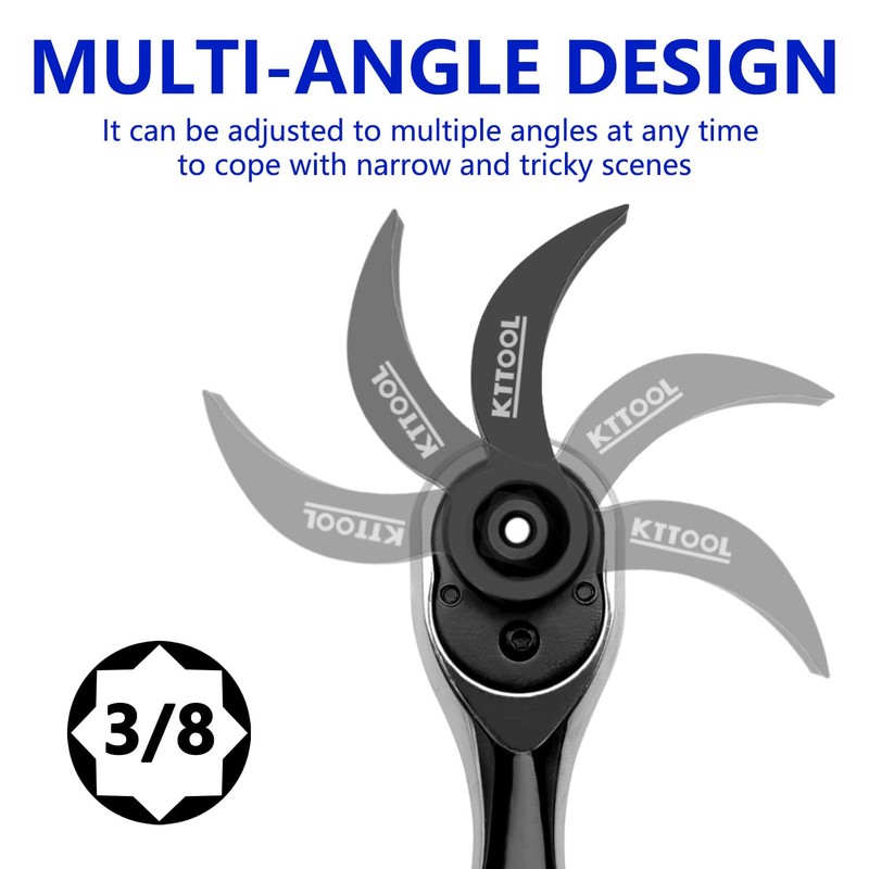 KTTOOL Pry Bar Wrench Adaptor Head, Crowbar Adapter Head Tool,