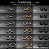 Seiya International, Men’s & Women’s Hoop Earrings, 5 Rings, Set