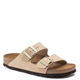 Birkenstock Women's, Arizona Soft Footbed Sandal - Narrow Width Sand Castle 42 M