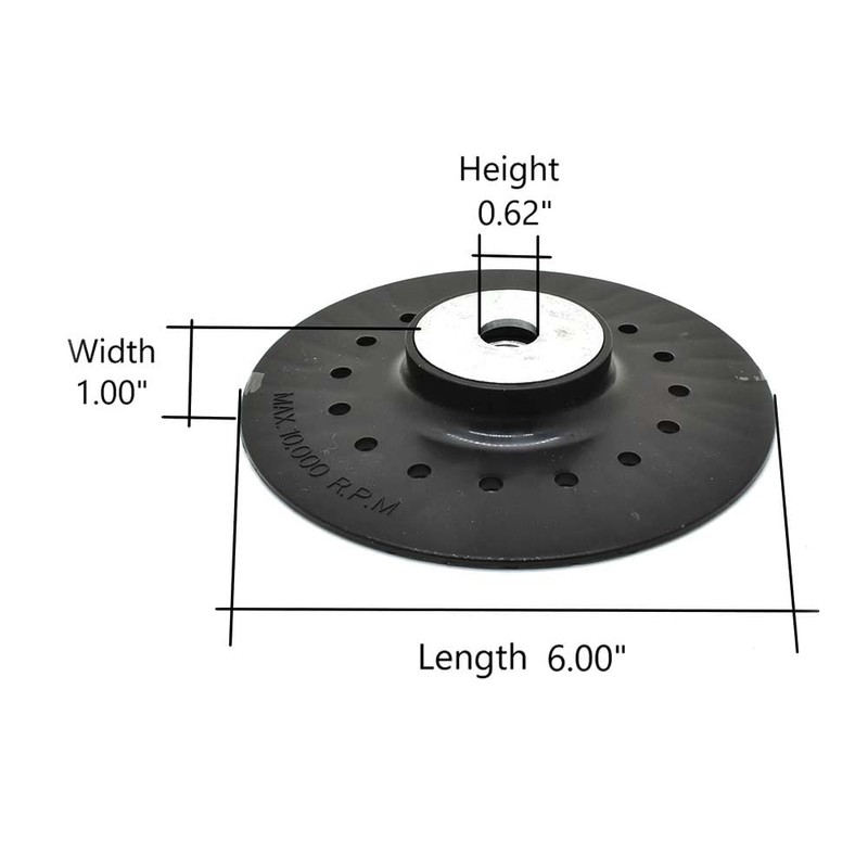 Superior Pads And Abrasives BP60 6 Inch Angle Grinder Backing