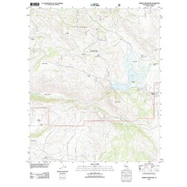 California Maps - 2012 Morena Reservoir, CA - USGS Historical Topographic Wall Art : 24in x 30in, Large Wall Art Map