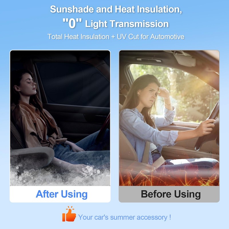 10pcs Car Window Shades for Toyota Prius Hatchback 2010-2015 (Not