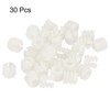 TA-VIGOR 30Pcs Furniture Plastic Pre-inserted Nuts, M6 x 10.5mm Plastic