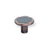 SCHWINN 22726 button Furniture Knob / Zamak, diameter 30 MM, Burnished Brass
