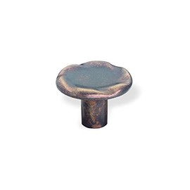 SCHWINN 22726 button Furniture Knob / Zamak, diameter 30 MM, Burnished Brass