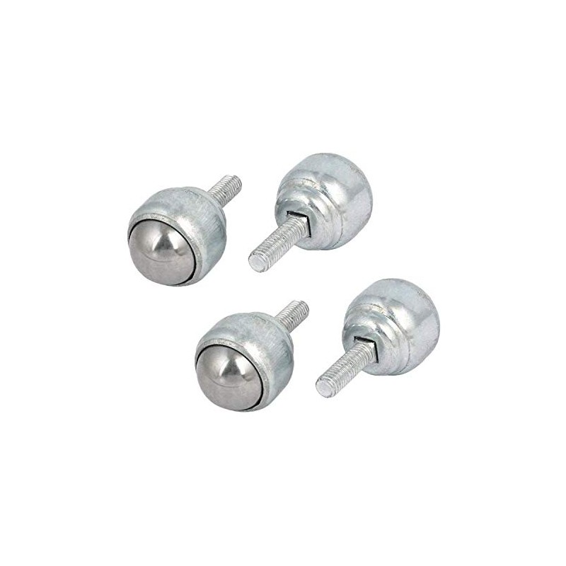 XMHF 25mm/1" Roller Ball Transfer Bearings Threaded Stem Caster Wheel