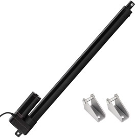 JQDML 24V 20 Inch Stroke Linear Actuator Heavy Duty 660lbs/3000N IP65 Waterproof Speed 0.2"/sec Linear Electric Actuator with Mounting Bracket