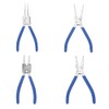 Small Circlip Pliers, 4Pcs Professional 7 Internal External Straight Bent