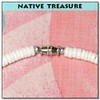 Native Treasure 20" Mens and Womens White Clam Heishe Ark