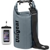 Unigear Waterproof Dry Bag, Gray, 2.6 Gallons (10 L), Waterproof