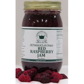 Red Raspberry Jam, All Natural/Low Sugar, 18 oz