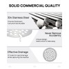 3-1/2" Commercial Sink Drain Strainer Replacement, Flat Strainer Only for