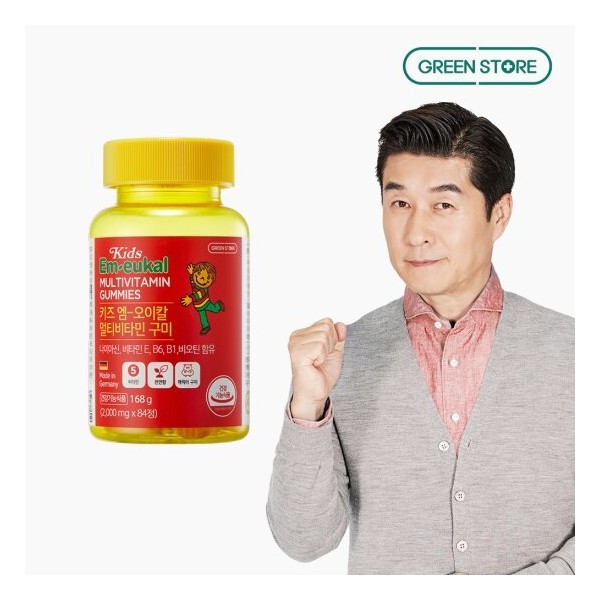Green Store Kids M.O. Cal Multivitamin Gummy, single option / 그린스토어  키즈 엠오이칼 멀티비타민 구미, 단일옵션