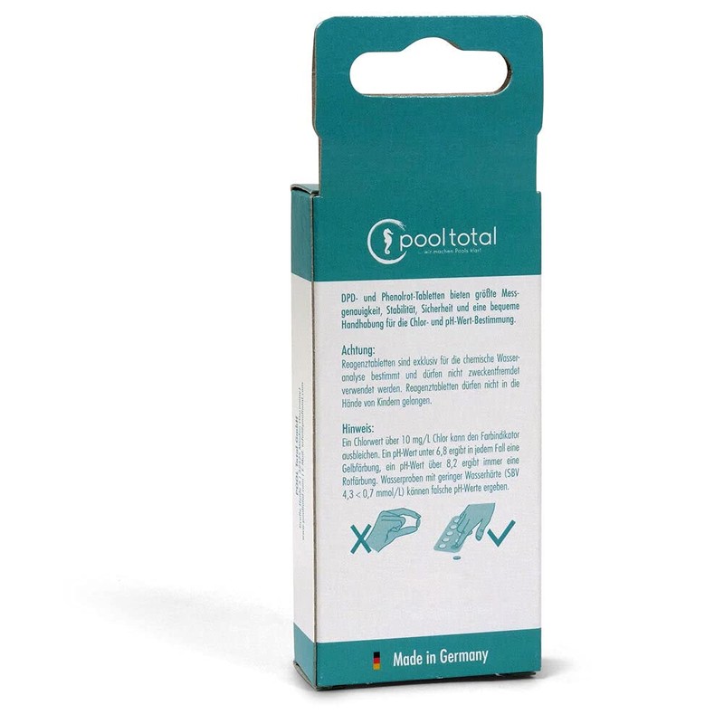 POOL Total 50 Test Tablets for Electronic Pool Tester Hydrogen