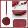 WisePoint Coin Pouch, Genuine Leather Coin Purse Round Small Coin