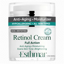 ESTHMAR Retinol Face & Neck Cream – Anti-Aging Night Moisturizer with Hyaluronic Acid, Vitamin E & Aloe Vera – Reduces Wrinkles, Fine Lines & Dark Spots, Hydrating for All Skin Types