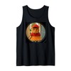 Orange Tabby Cat Pizza Delivery Peephole Tank Top