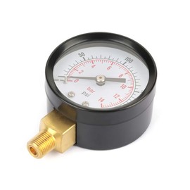 LiebeWH Pressure Gauge, 0-200psi/0-14bar Base Entry Pressure Gauge NPT 1/8 Inch for Water Air Oil