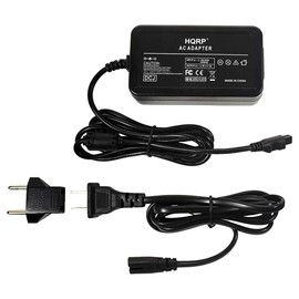 HQRP AC Adapter/Power Supply Compatible with Nikon D100, D300, D300S, D700, D50, D70, D70S, D80, D90, EH-5 / EH-5A / EH-5B Digital Camera with USA Cord & Euro Plug Adapter