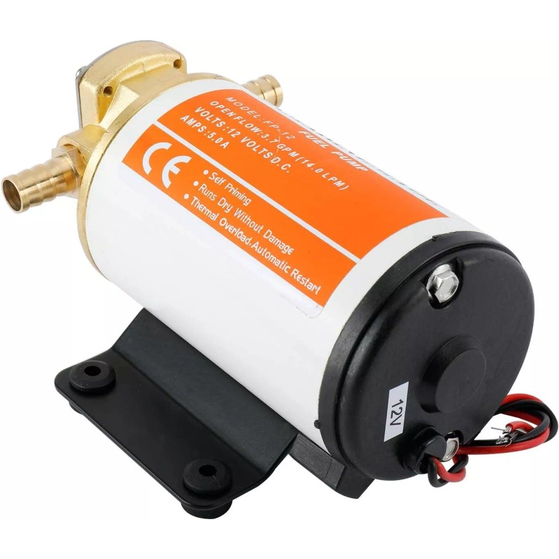 Amarine Made 12V 3.7GPM 14.0LPM Electric Oil Scavenge Pump Oil