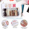 Sun Makeup Bag Summer Sunscreen Clear PVC Cosmetic Letter Pouch