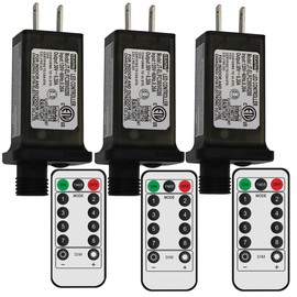 3 Pcs 8 Mode Light LED Transformer 30V LED Controller Class 2 Power Supply, Low Voltage Transformer US Plug Adapter Replacement for String Light