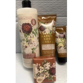 MARIO FISSI SAPONERIE MARIO FISSI LA FLORENTINA WHITE LILY (4PACK),BODY WASH,BODY LOTION