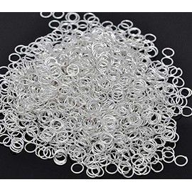 250 x Silver Plated 6mm Open Jump Rings for Jewellery Craft Making