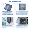 Outdoor Outdoor Socket Waterproof IP66 Socket 1-Way with Hinged Lid