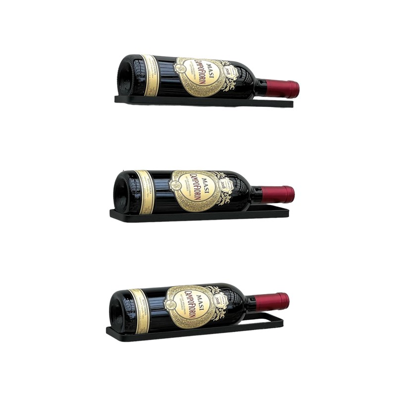 DanDiBo Wine Holder Metal Black Set of 3 Wine Rack