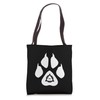 Therian fox paws symbol sign quadrobics otherkin Tote Bag