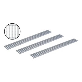 3 Rejillas De Acero Galvanizado Hexaline, Rugo 48-rha, Aco