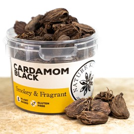 Nature Kitchen (Cardamom PODS Black 30G) Variety Pack. (CARDAMON / CARDAMUM) Blends Herbs Spices Salt & Peppers. Over 154 Different Spices