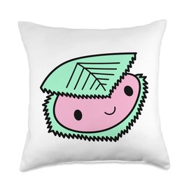 Marie's Kawaii Sakura Designs Japanese Food Cute Kawaii Sakura Mochi Cherry Blossom Japanese Dessert Hanami Throw Pillow, 18x18, Multicolor