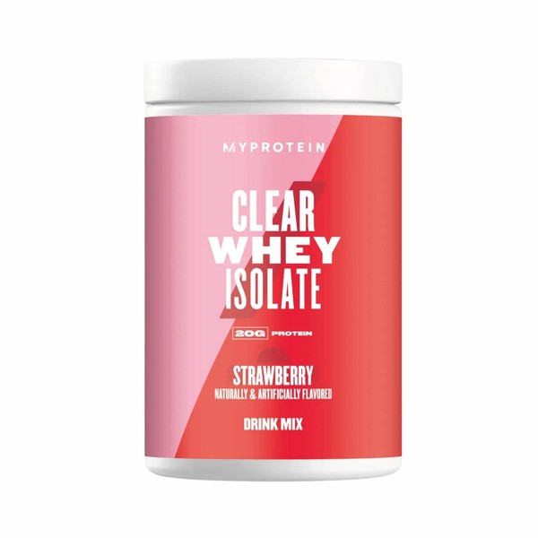 Myprotein® - Clear Whey Isolate - Whey Protein Powder - Naturally Flavored Drink Mix - Daily Protein Intake for Superior Performance - Strawberry (20 Servings)