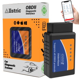 Allstric® OBD2 Diagnostic Tool Bluetooth for iOS, Android & Windows. Car Diagnostic Tool for Faults and Engine Data. OBD2 Diagnostic Tool for All Vehicles from 1996. ELM327 Compatible.