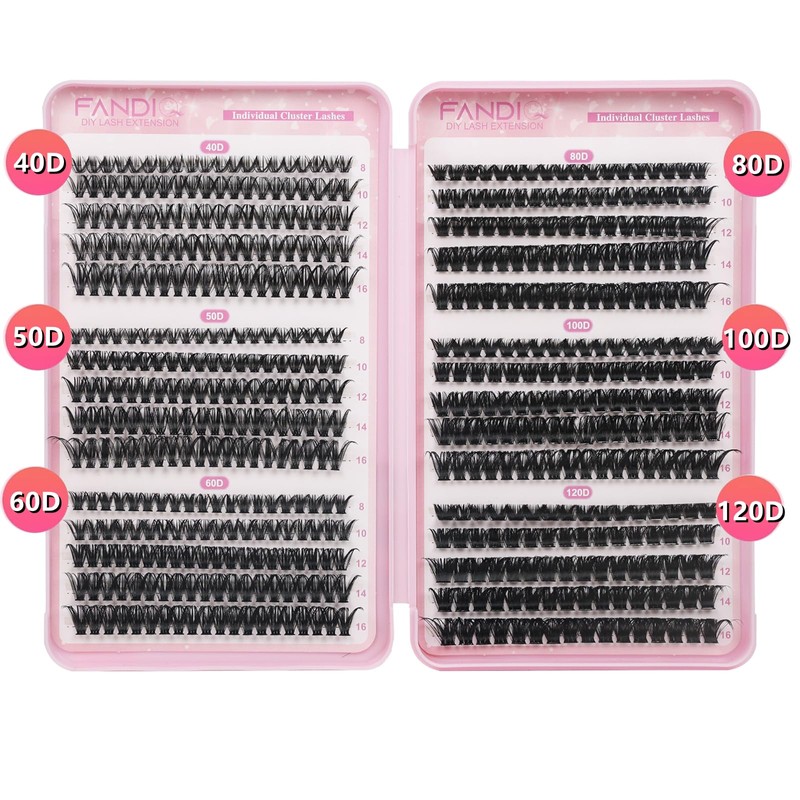 Individual Eyelashes Wispy Cluster Lashes D Curl Natural Lash Clusters