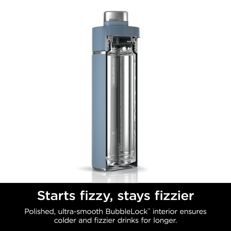 Ninja Thirsti 24oz Travel Bottle for Sparkling Drinks, Fizzier Longer,