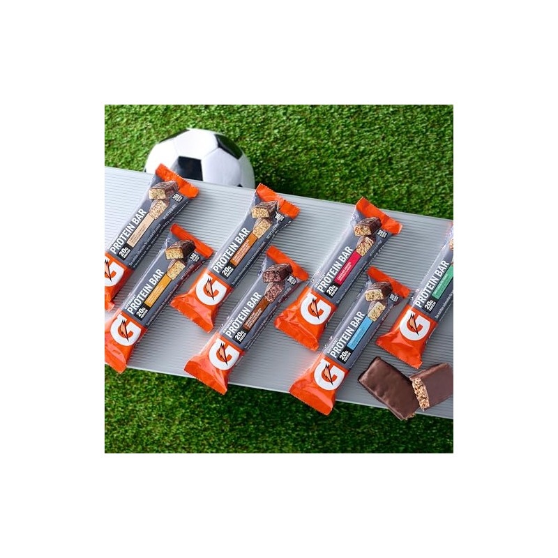 Barras de recuperación de proteínas de suero Gatorade, 12 unidades
