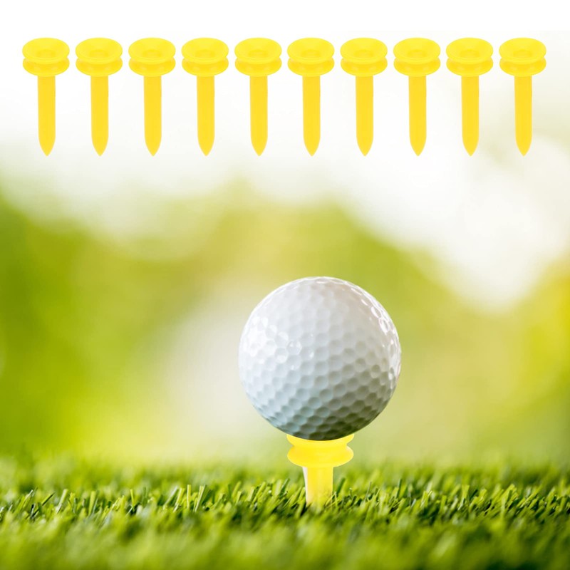 Alvinlite Golf Tees Durable Plastic Tees, 100Pcs Golfing Tees, Reduce